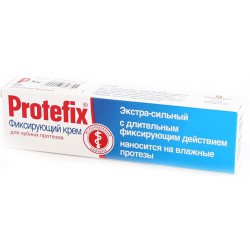 Крем для зубных протезов, Protefix (Протефикс) 24 г 20 мл фиксирующий экстра-сильный