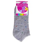 Носки женские, Milano Socks (Милано Сокс) р. 36-40 №030 хлопковые укороченные №22 серые