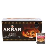 Чай, Akbar (Акбар) 2 г №100 Английский завтрак черный пакетики с ярлычками