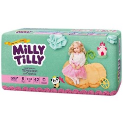 Подгузники-трусики для девочек, Milly Tilly (Милли Тилли) 9-14 кг 42 шт Юниор 5